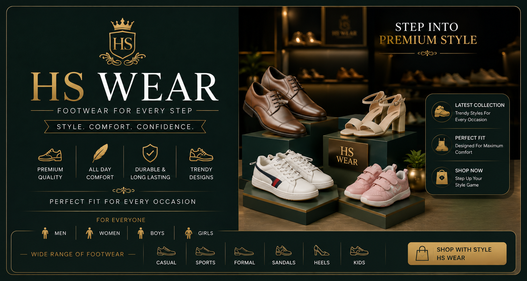 Footwear fashion collection at HS Store